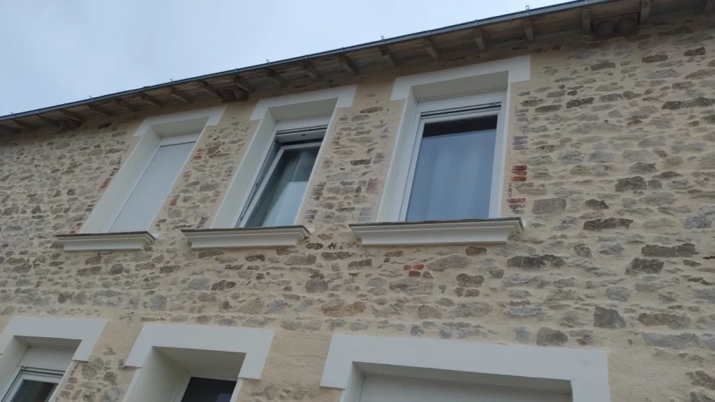 Réalisation par Eric Guillet, ravalement de façade et enduit à Aizenay