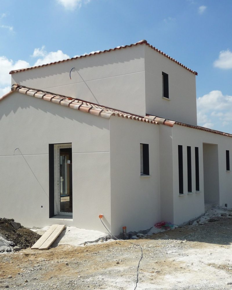 Réalisation par Eric Guillet, ravalement de façade et enduit à Aizenay